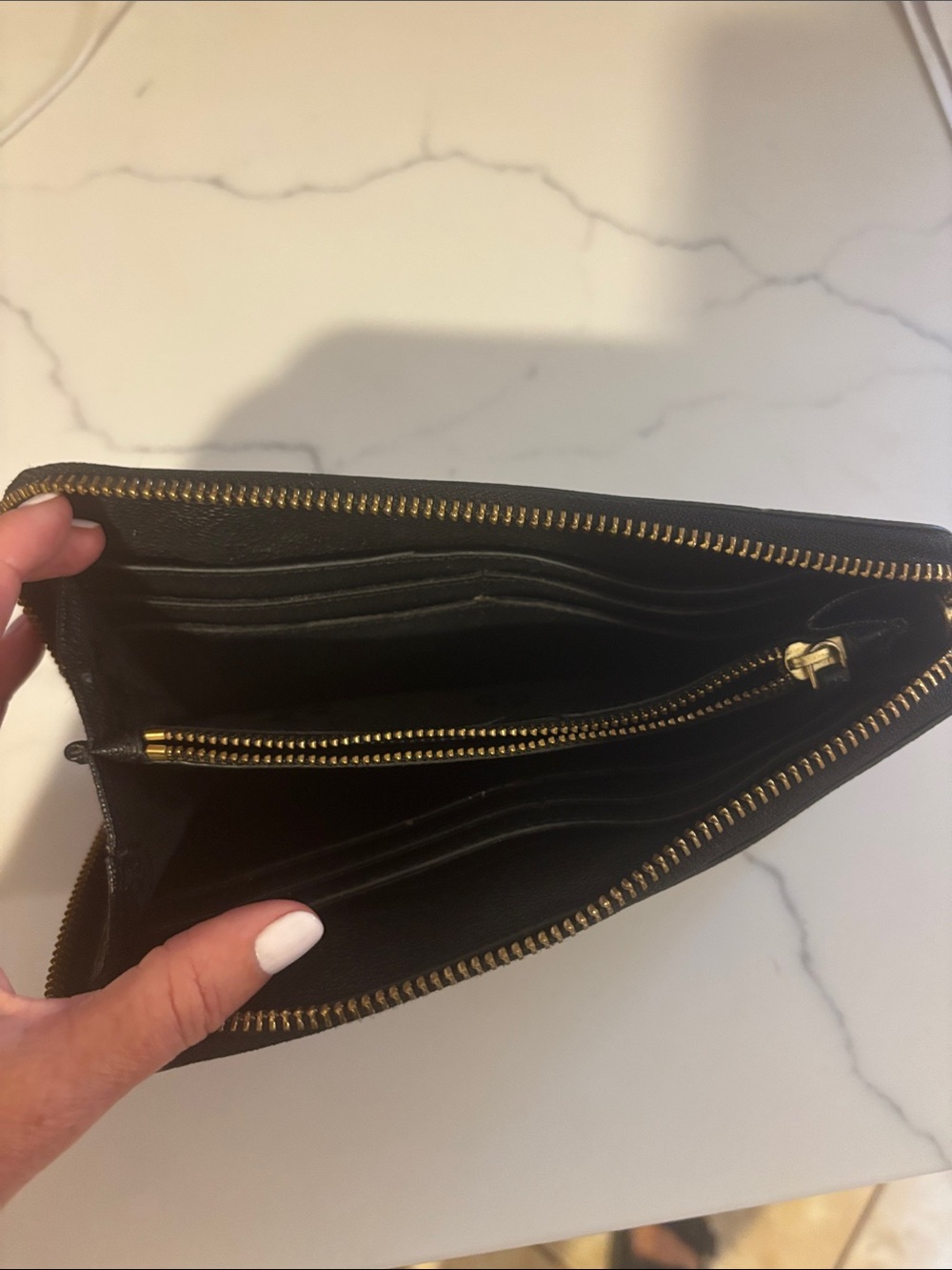 Tory Burch Leopard-Print Zip Wallet in Brown and Black - Picture 2 of 4